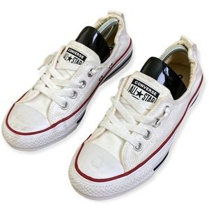 Converse Women’s All Star White Red Blue Sneakers Sz 5.5